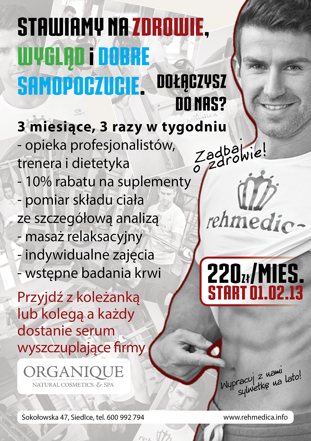 Plakat odchudzanie z Marcinem Kłosem